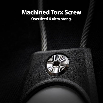 TagVault™ AirTag Security Cable (2 Pack) - The Secure AirTag Wire Cable Holder | Machined Torx Screw, Waterproof, Compact | Great for Luggage, Keys, Backpacks & More | Elevation Lab