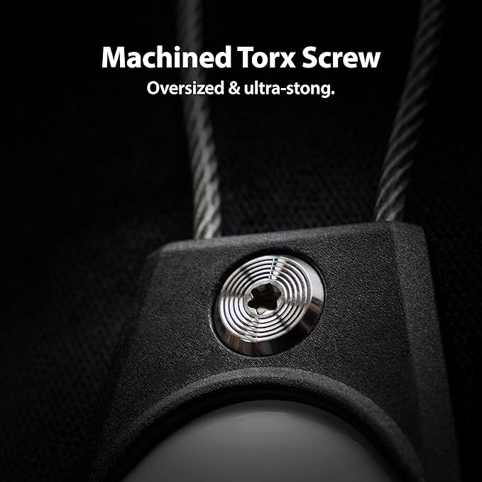 TagVault™ AirTag Security Cable - The Secure AirTag Wire Cable Holder | Machined Torx Screw, Waterproof, Compact | Great for Luggage, Keys, Backpacks & More | Elevation Lab
