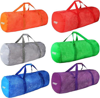 Heavy-Duty Large Mesh Sports Duffle Bag, Dry Bag, Diving Equipment Scuba Bag with Zipper. Great for Gym Workout, Sport Balls Storage, Scuba Gear, Snorkeling, Water Sports and Travel
