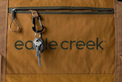Eagle Creek No Matter What Rolling Duffel - Durable Rolling Bag for Travel - Adjustable Shoulder Strap - Heavy Duty Wheels - Lockable Zippers - Multiple Carry Options - 130L - Safari Brown