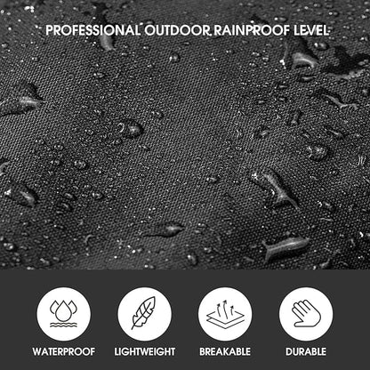 Unisex Rain Poncho for Adults, Hooded Waterproof Raincoat Jacket for Hiking, Camping and Outdoor