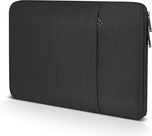 CaseBuy MacBook Air 15 inch Sleeve Water-Resistant Protective Case for 2025-2023 MacBook Air 15 M2 M3 M4 Chip A2941 A3114 A3241 Laptop Carrying Case Cover Slim Travel Accessories Bag -Black