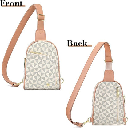 INICAT RFID Blocking Sling Bag,Anti Theft Crossbody Bags for Women,Travel Gifts Cross Body Purses Vegan Leather