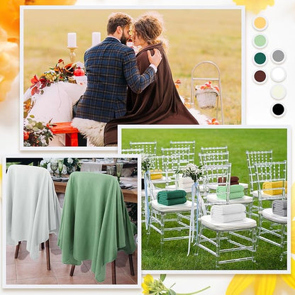 Kinlop Fleece Blanket Bulk 60 x 50 Inch Soft Lightweight Fleece Cozy Blanket Warm Throw Plush Pet Throw for Bed Couch Sofa Home Office Wedding Gifts Travel Camping(Delicate Color,40 Packs)