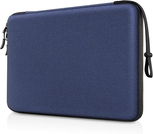 FINPAC Hard Laptop Sleeve Case for 15.3 inch MacBook Air M4 A3241 M3 A3114 M2 A2941 2025 2024, 16.2 inch MacBook Pro M4/M3/M2/M1 Pro/Max, Waterproof Case for Surface Laptop/Book, Navy