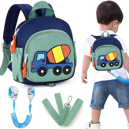 Accmor Toddler Backpack with Leash, Cute Child Safety Walking Harness Bag with Anti Lost Wrist Link, Toddlers Backpacks Kids Travel Essential Mini Rucksack Back Pack Strap Tether for Baby Boys Girls