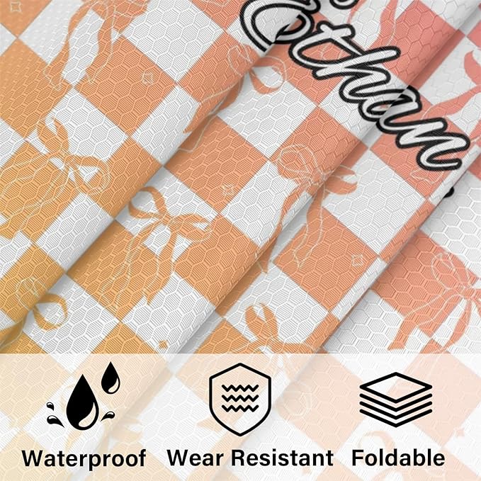 Custom 6 Set Compression Packing Cubes with Name Personalized Compressible Expandable Packing Organizers Luggage Carry On Suitcase Bags Travel Accessories Gifts, Orange Rose Gradient