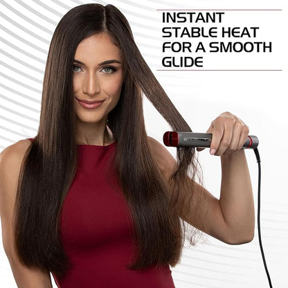 CHI Lava Glide Hairstyling Iron, Ceramic Hair Straightener for Smooth Styling & Long-Lasting Shine, Fast Heat-up for Professional Straightening, 1"