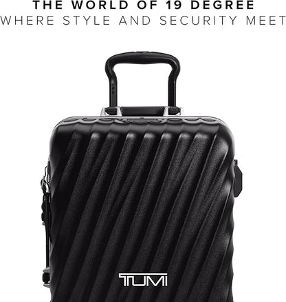 TUMI 19 Degree Frame International 4 Wheel Carry-On - Lightweight Suitcase - Hard Shell Luggage - 21.8" X 14.0" X 9.0" - Black Texture
