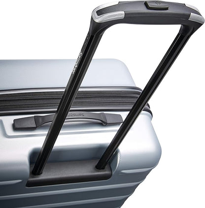 Samsonite Omni 2 Hardside Expandable Luggage with Spinner Wheels, 2PC SET (CO/L), Arctic Silver