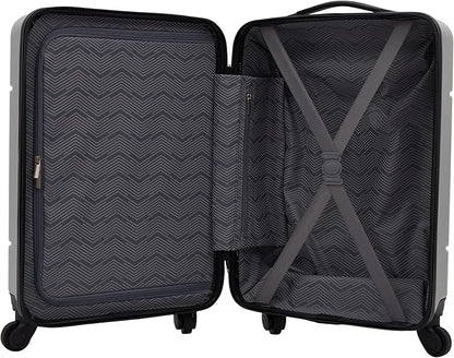 Travelers Club Skyline 20" Carry-On Spinner Luggage, Gray