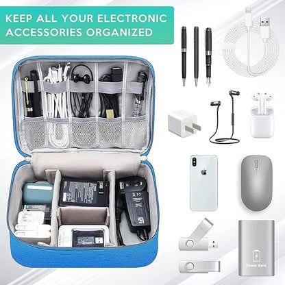 Electronics Organizer Travel Cable Organizer Bag Waterproof Portable Digital Storage Bag Electronic Accessories Case Cable Charger Organizer Case