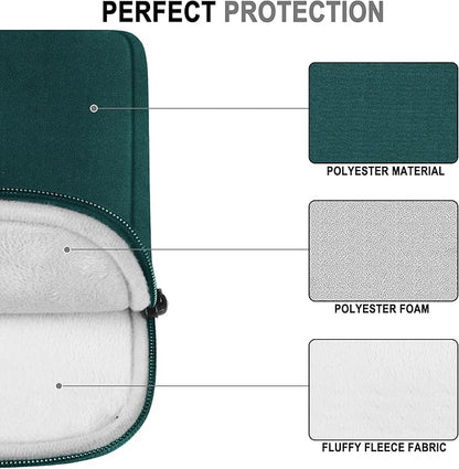 Laptop Case 14 Inch, Water Resistant Traveling Computer Cover with Handle, Shockproof Protective Carrying Laptop Sleeve Compatible for 14 Inch MacBook Air/Pro, HP, Dell, Lenovo, Cyan