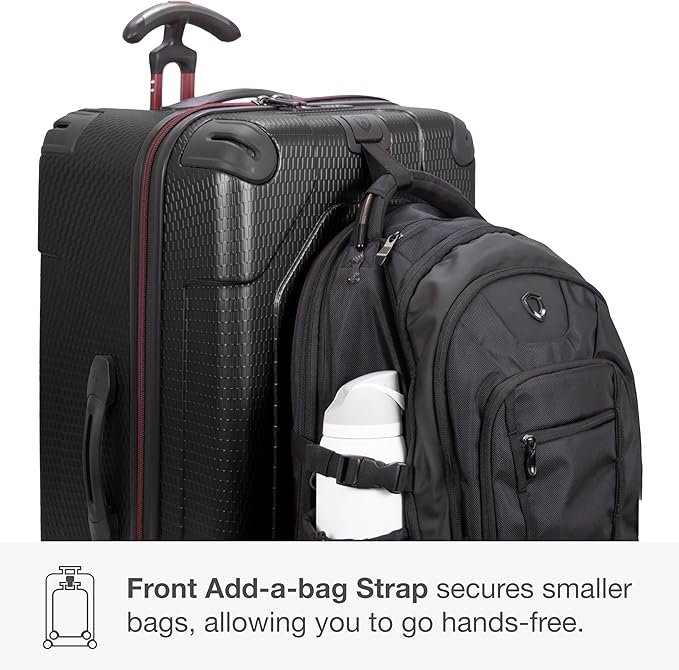 Traveler's Choice Maxporter II 30" Hardside Spinner Trunk Luggage, TSA Lock, Black
