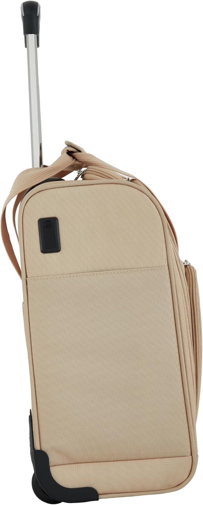French Connection 16" Underseat Carry-On Luggage with USB/USB-C Ports, Toasted Almond