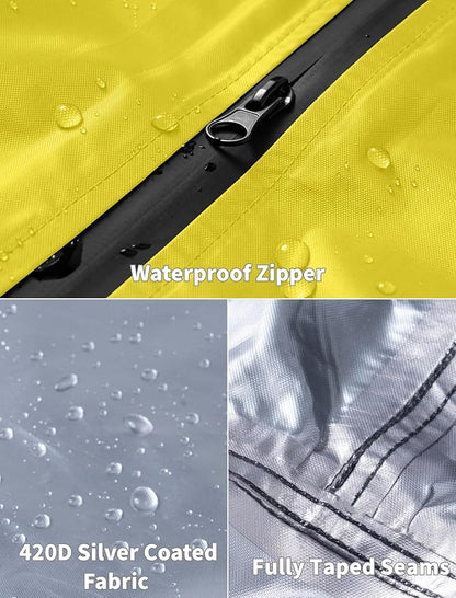 COOFANDY Rain Ponchos for Adults Full Zip Lightweight Rain Jackets Waterproof Packable Raincoats with Hood Hiking Camping