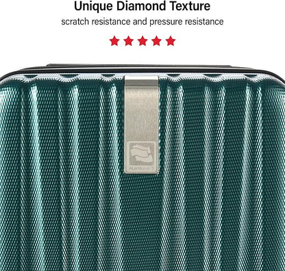 Hanke Hardshell Luggage Sets 3 Piece Extra Large Suitcases with Lock,28 Inch Luggage with Spinner Wheels, PC Travel Suitcase for Women Men 20 24 29Inch,Blackish Green