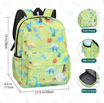 Kids Backpack for Girls Boys - Toddler Preschool Backpack School Bag Cute Kindergarten Backpack, Green