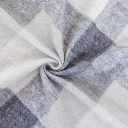 CAI TENG Fleece Blankets Bulk Blankets 6 Pack Lightweight Warm Soft Cozy Kids Blanket 50 x 60 in Pet-Friendly Fleece Fabric Small Blanket Solid for Home, Bed, Sofa, Office, Gifts, Outdoor Plaid Grey