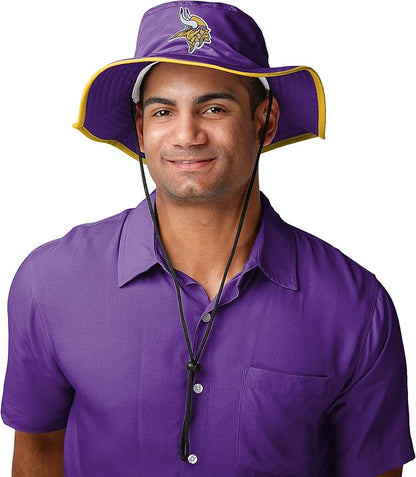 NFL Solid Team Color Logo Sport Outdoor Sun Bucket Boonie Hat