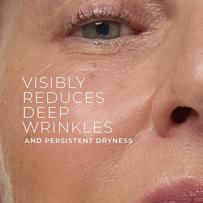 RoC Deep Wrinkle Rich Cream, Fragrance Free, Daily Anti-Aging Firming Cream For Persistent Dryness & Younger-Looking Skin For Women & Men, With Line Smoothing Eye Cream Packette, 1.7oz