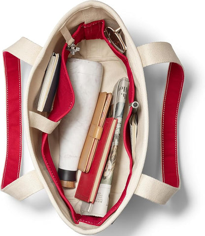 Lands' End Open Top Canvas Tote Bag