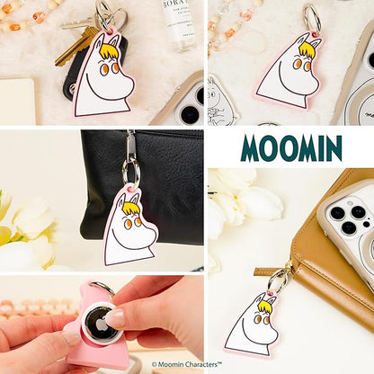 iFace Moomin Character Figure Case [Compatible with Apple AirTag] – Silicone Protective Keychain Cover [Carabiner Clip Included] – Snorkmaiden