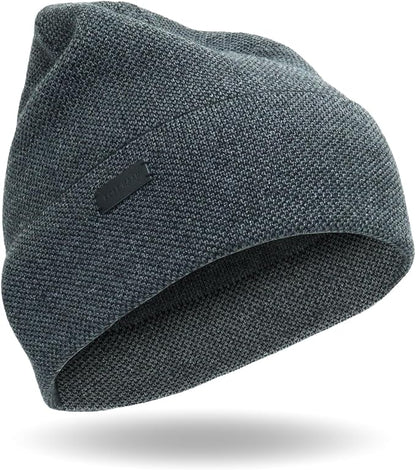 Cole Haan Men's Heritage Rib Cuff Wool Beanie Hat, One Size