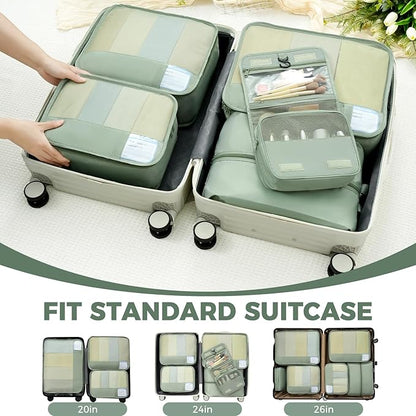 BAGAIL 9 Set Packing Cubes Luggage Packing Organizers for Travel Accessories