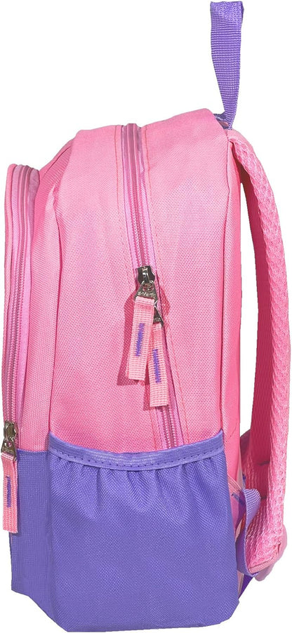 11 Inch Kids Small Toddler Preschool Travel Backpack Cool Cute Cartoon Daypack（Butterfly Purple）