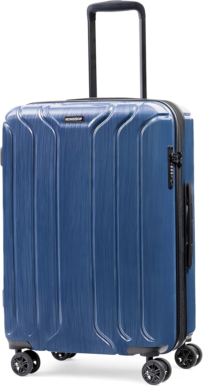 NONSTOP New York Elite Luggage Expandable Lightweight Spinner Wheels hard side shell Travel Suitcase Set, TSA Lock, Double USB Port, 3 packing cubes