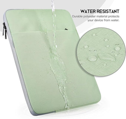 15 inch MacBook Air Sleeve, Padded Shockproof Travel Carrying Case for 2025-2023 MacBook Air 15 inch M4 M3 M2 Chip A3241 A3114 A2941 Water-Resistant Laptop Cover Slim Accessories Bag -Mint Green