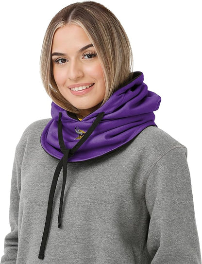 NFL Team Logo Team Color Drawstring Winter Cap Hooded Gaiter Balaclava Face Cover