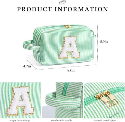 YOOLIFE Birthday Gifts for Mom, Mom Gifts from Daughter, Mother In Law Gifts, Mama Gift Idea, Personalized Gifts for Women, Initial Makeup Bag for Women C