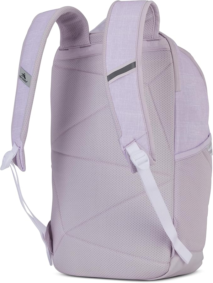 High Sierra Swoop Backpack, Lightweight Bookbag, Large Main Compartment + External Accessory Pockets, Separate Laptop Pocket, Dual Water Bottle Pockets, Fits most 17” Laptops, 30L Capacity, Orchid