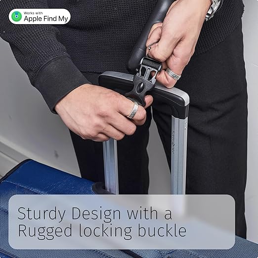 SLIDE INNOVATIONS Digital Luggage Scale, Compatible with Apple Find My (iOS), Suitcase Weight Scale and Tracker, Luggage Weighing Scale with 110-Pound Weight-Indicator Limit, Travel Accessory