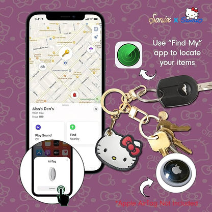 Sonix x Sanrio Character Keychain Case Compatible with Apple AirTag | Protective AirTag Cover Keychain | Hello Kitty