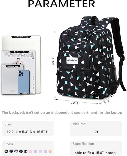 abshoo Classical Basic Travel Backpack For School Water Resistant Bookbag