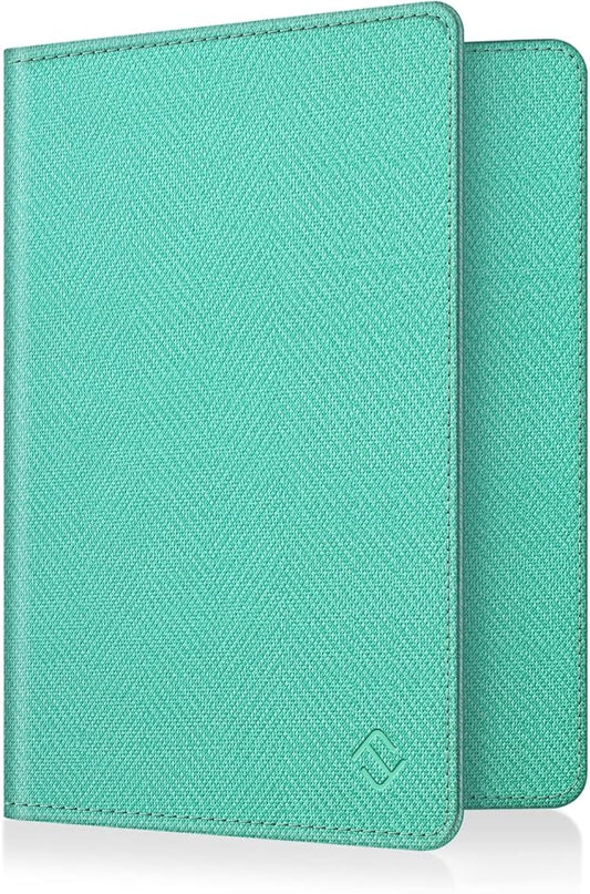 FINTIE Passport Holder, Slim Travel Wallet RFID Blocking Card Case Cover Passport Cover Protector Essentials with Credit Card Slots for Women/Men