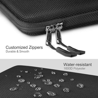 FINPAC Hard Laptop Sleeve Case for 11.6-inch Chromebook, Shockproof Computer Carrying Case Compatible with 11.6-inch Samsung Chromebook 4+/4/3/2, Acer/HP/Dell/ASUS/Surface Laptop 13", Pro 12", Black