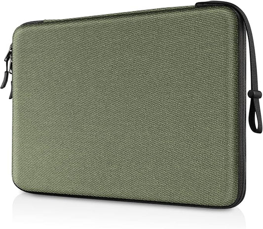 FINPAC Hard Laptop Sleeve Case for 13 inch MacBook Air M4 2025 A3240 M3 2024 A3113, 14 inch MacBook Pro M5/M4/M3/M2 A3434 A3401, 13" Air/Pro, Waterproof Case for Dell, Surface Laptop, HP, Acer, Olive