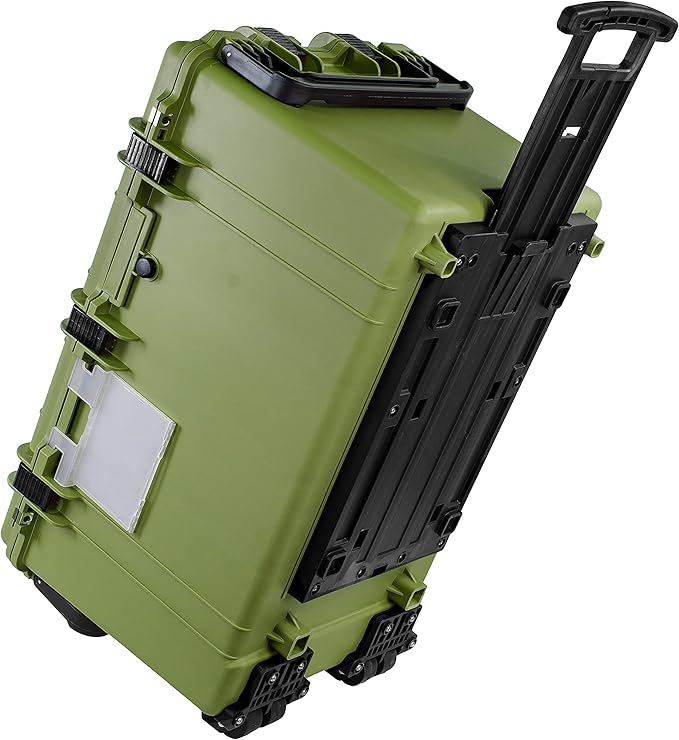 Eylar XXXL 32" Transport Roller Gear, Camera, Tools, Equipment Hard Case Waterproof w/Foam (Green)