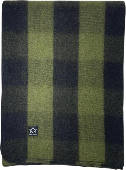 Arcturus Military Wool Blanket - Warm, Thick, Washable - Great for Outdoors, Camping, Stadium Blanket, Picnics, Travel - Car & Bushcraft Survival Kits