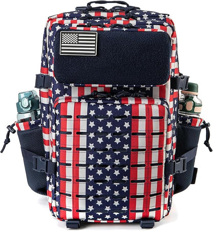 QT&QY 25L/45L Military Tactical Backpack For Men Molle Daypack 3 Day Bug Out Bag Hiking Rucksack With Bottle Holder