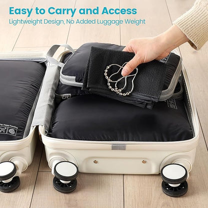 Cambond Compression Packing Cubes for Travel Women - Expandable Travel Bags Luggage Organizers Travel Essentials Compression Cubes for Travel Carry on Suitcases Organizer