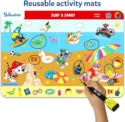 Skillmatics Search and Find PAW Patrol Educational Game - Reusable Preschool Learning Activities, Perfect for Toddlers & Kids Who Love Toys, Art & Crafts, Gifts for Boys & Girls Ages 3, 4, 5, 6
