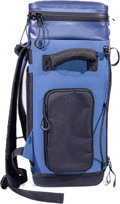Convertible Cooler Backpack with Dry Storage by JustinCASE | Waterproof Travel Cooler Bag for Drinks, Clothes & Trips