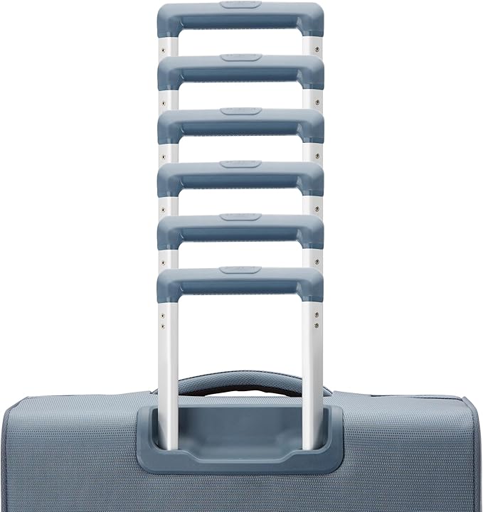 Samsonite UpLIFT Lightweight Large Checked Softside 3-Piece Luggage Set with Spinner Wheels - Expandable - Airline-Approved, Polyester Soft Suitcase for Ultra Light Travel - Cerulean Blue