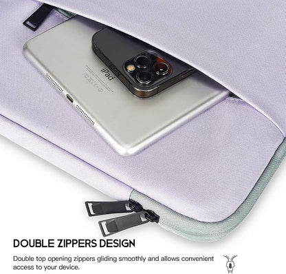 Laptop Sleeve Case for MacBook Air 13 inch M2 M3 M4 A3240 A3113 2025-2023, Compatible with MacBook Pro 14 inch M5 M4 M3 M2 M1 Pro Max A3112 A3185 A3401 A2779 A2442 A2918 Water Resistant Bag-Purple