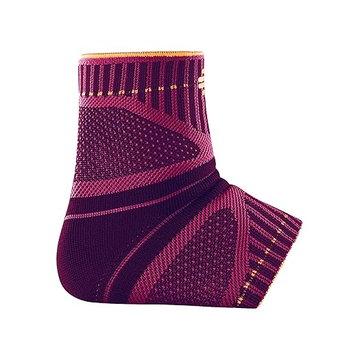 Bauerfeind Sports Ankle Support Dynamic - Ankle Compression Sleeve for Freedom of Movement - 3D AirKnit Fabric for Breathability - Premium Quality & Washable (XL, Pink)